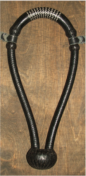 24 plait 5/8" Bosal, schwarz / helle Akzente; auch mit 30, 36, 42, 60 plaits